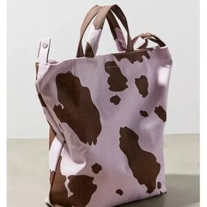 BAGGU Urban Outfitters Exclusive Duck Bag - Pink/Purple Brown Cow Print